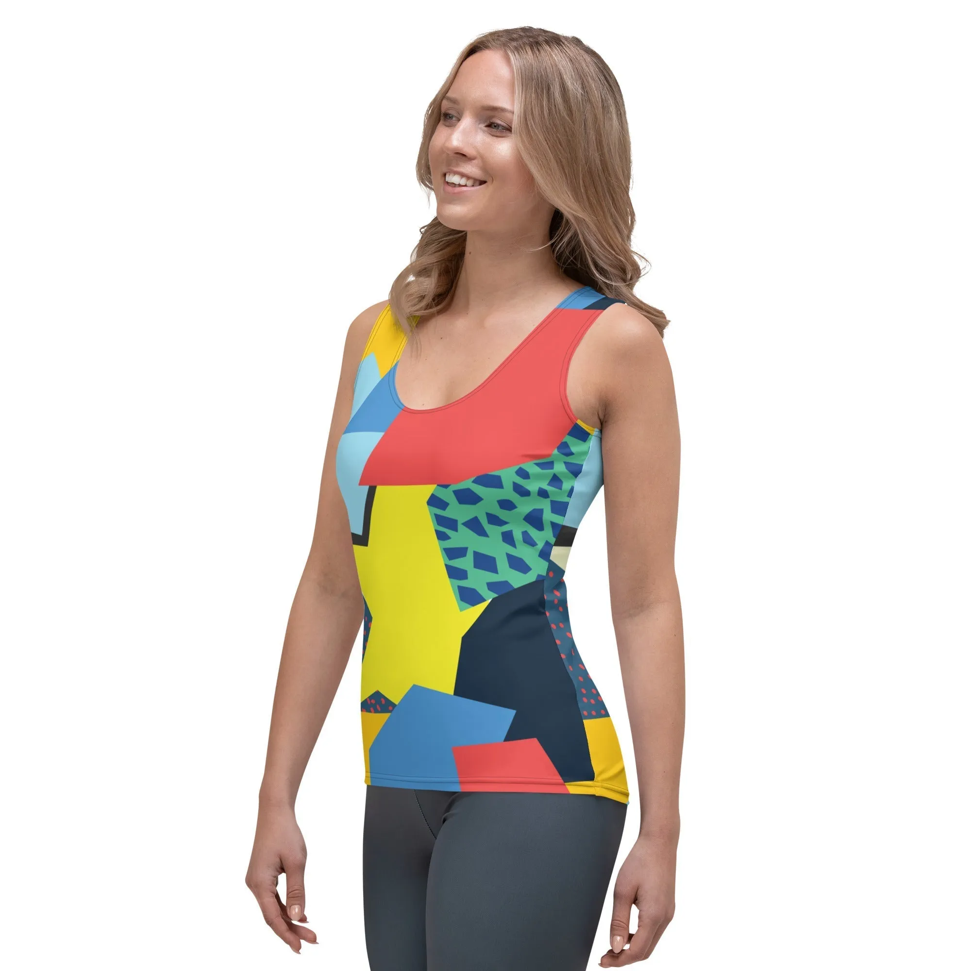 90s Color Block Tank Top
