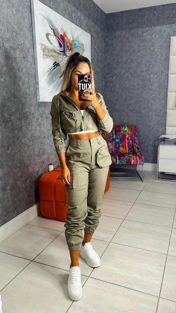 9448 Cargo jackets and pant set