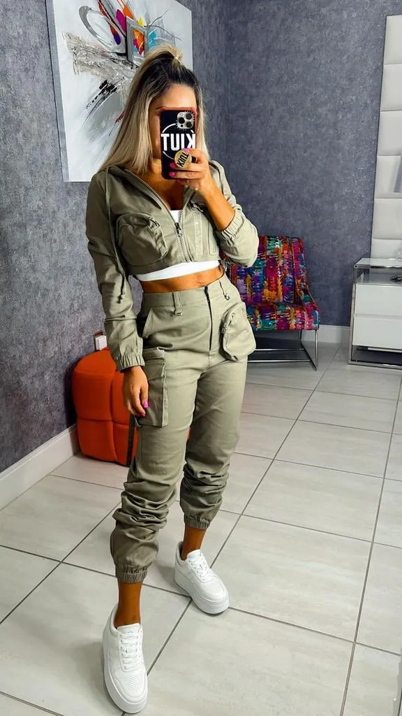 9448 Cargo jackets and pant set