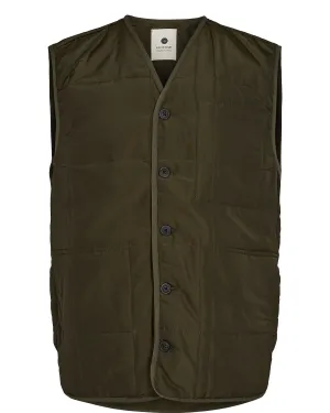 AKRASMUS QUILTED VEST - Forest night