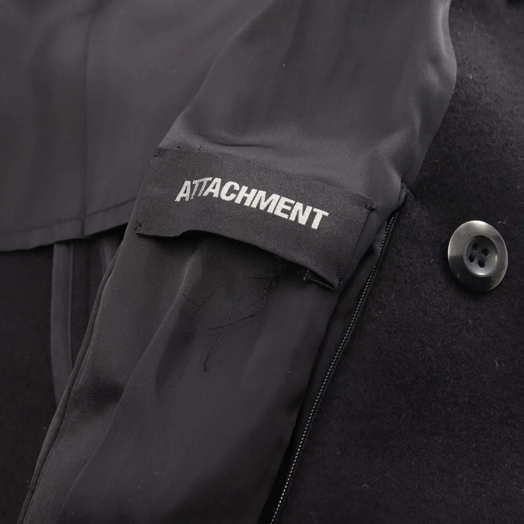 Attachment Wool Outerwear Men Black