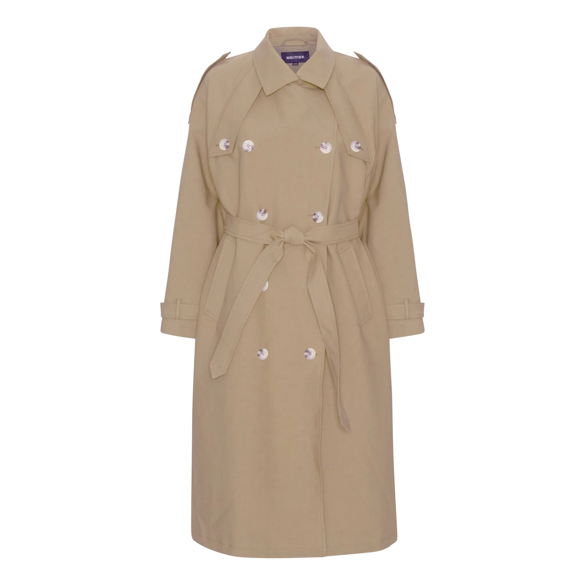 BOBBY CANVAS TRENCHCOAT - BEIGE