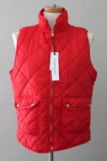 Bright Spring Red Puffer Vest