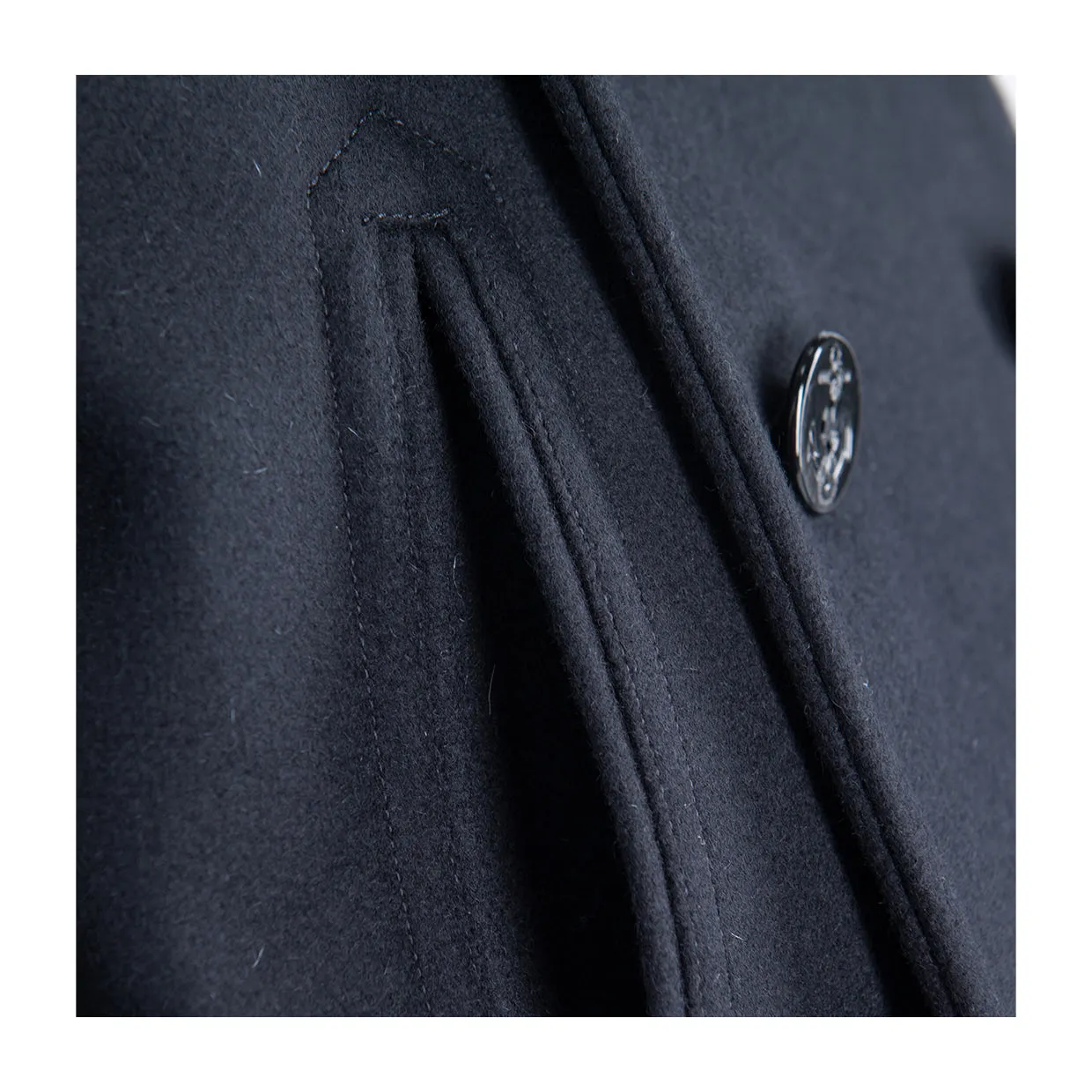 Cappotto Manifattura Ceccarelli Peacoat PannoStia Blu Navy