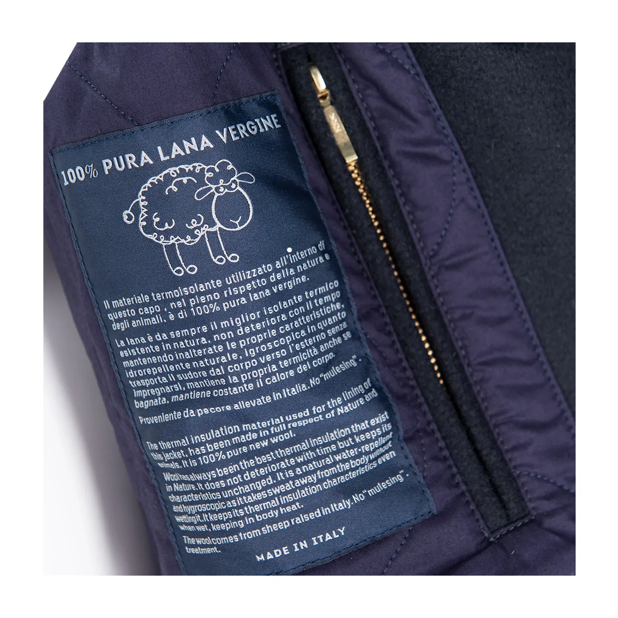 Cappotto Manifattura Ceccarelli Peacoat PannoStia Blu Navy