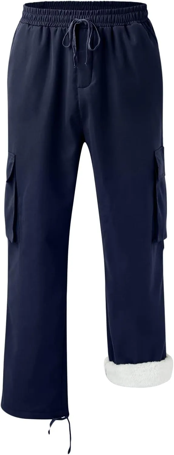 Cargo Trousers for Men Multi-Pocket Pants Tooling Men's Pants Golf Pants Men Stretch Men's Heavyweight Cargo Fleece