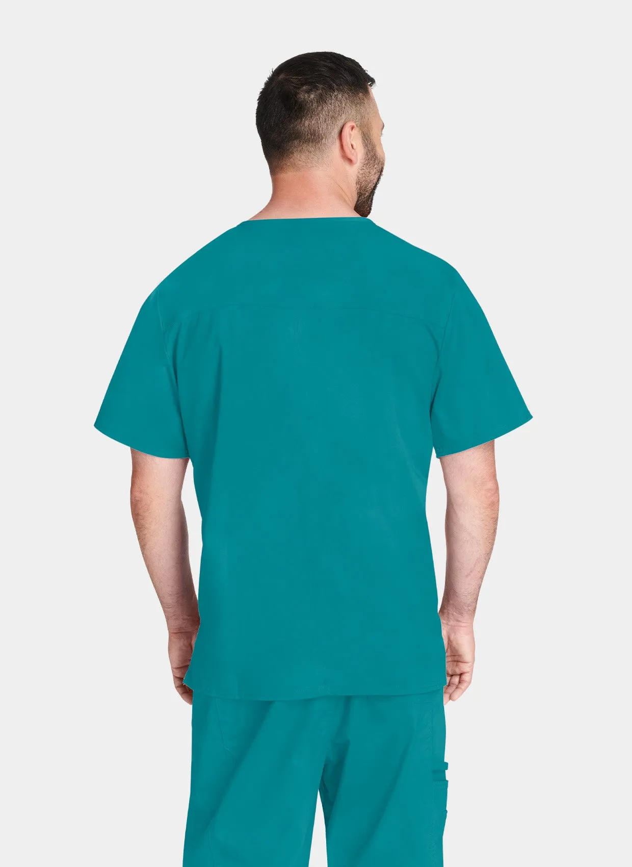 Cherokee Core Stretch Unisex V-Neck Scrub Top WWE4725  - Teal