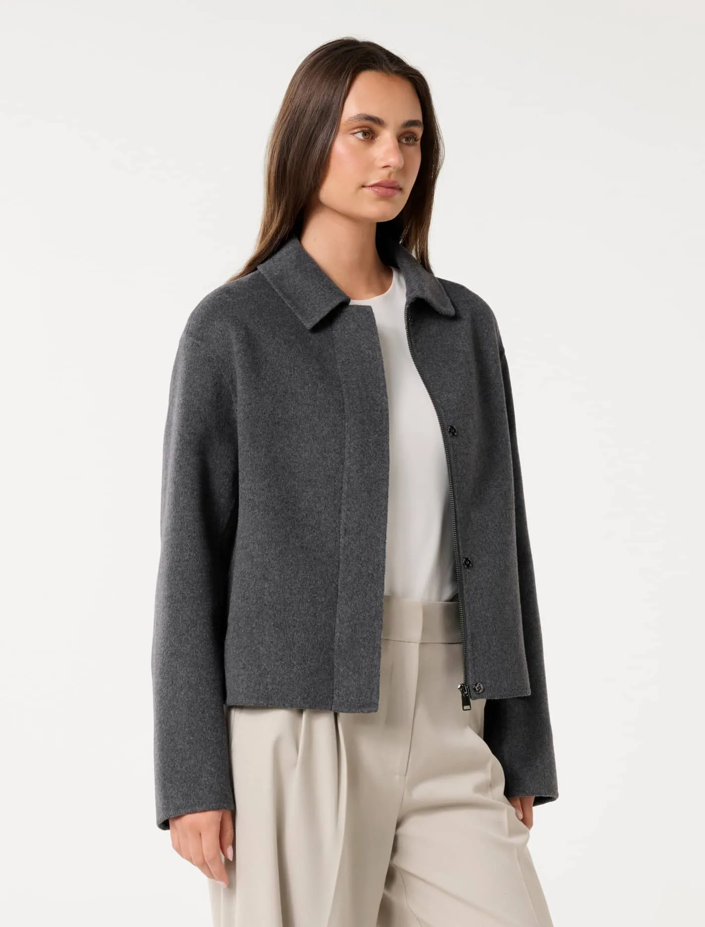 Eden Zip Through Felled Jacket