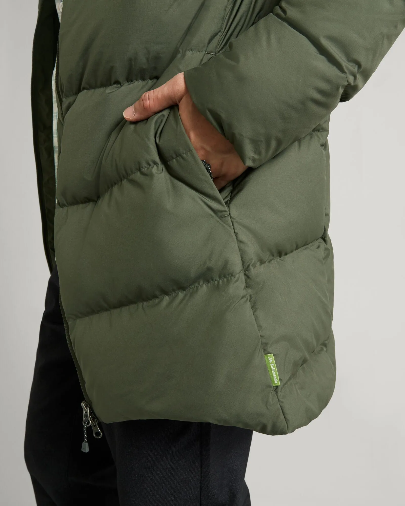 Epiq Mns Longline Down Coat - Rosin