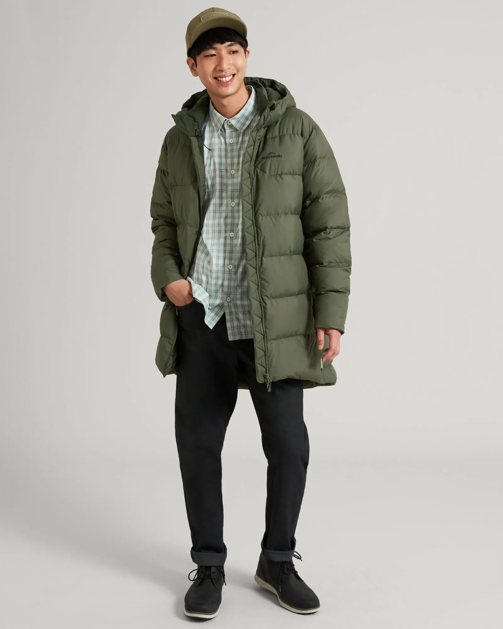 Epiq Mns Longline Down Coat - Rosin