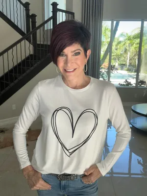 Heart Detail Scoop Top