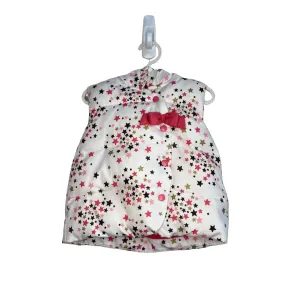 Hooded Snap Button Puffer Vest / Stars