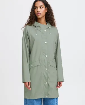 Ichi Tazi Seagrass Green Rain Jacket