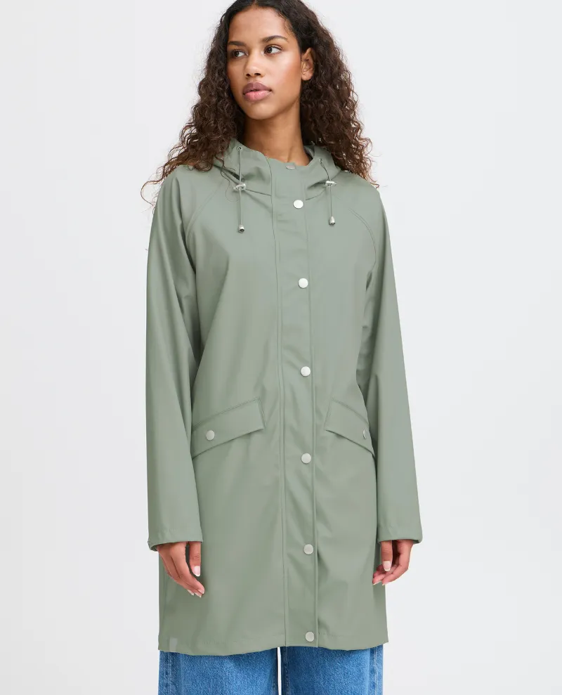 Ichi Tazi Seagrass Green Rain Jacket