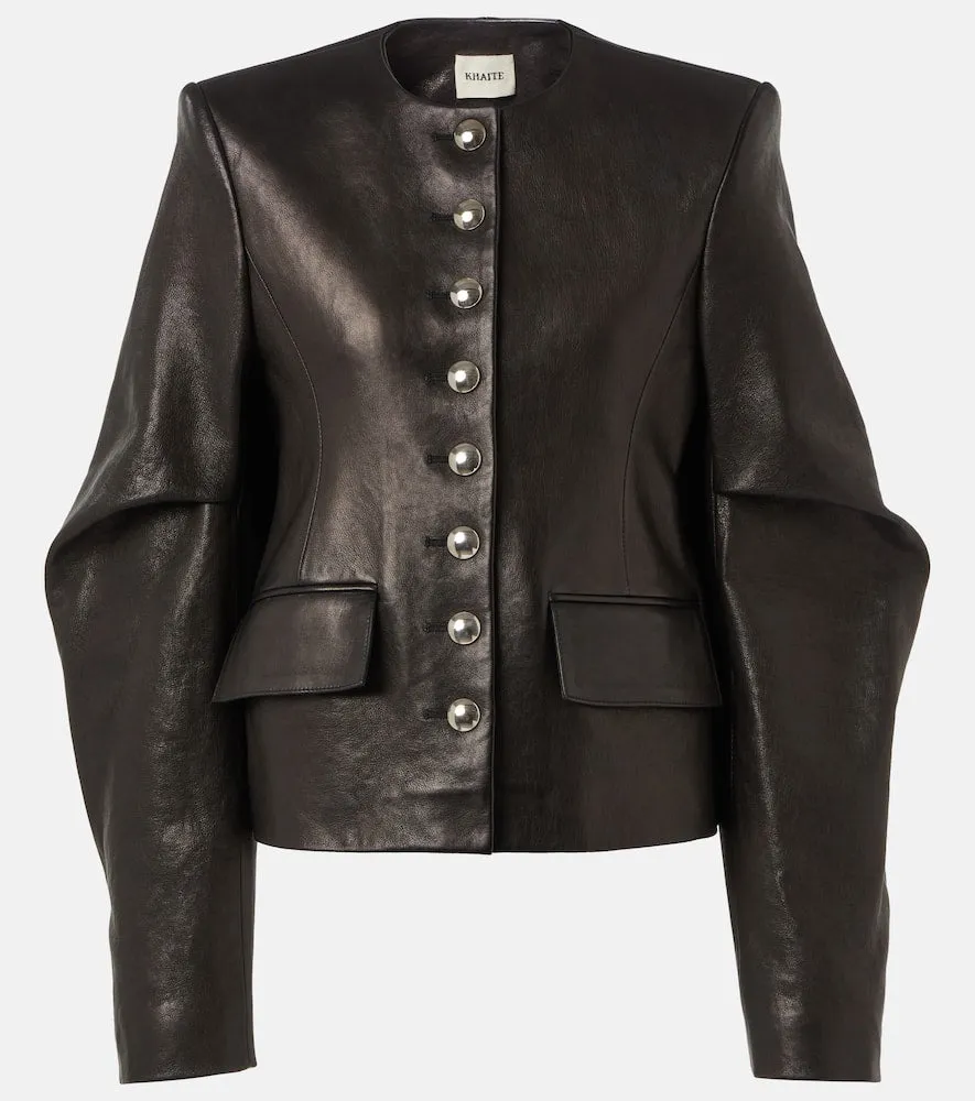 Khaite Darlman leather jacket