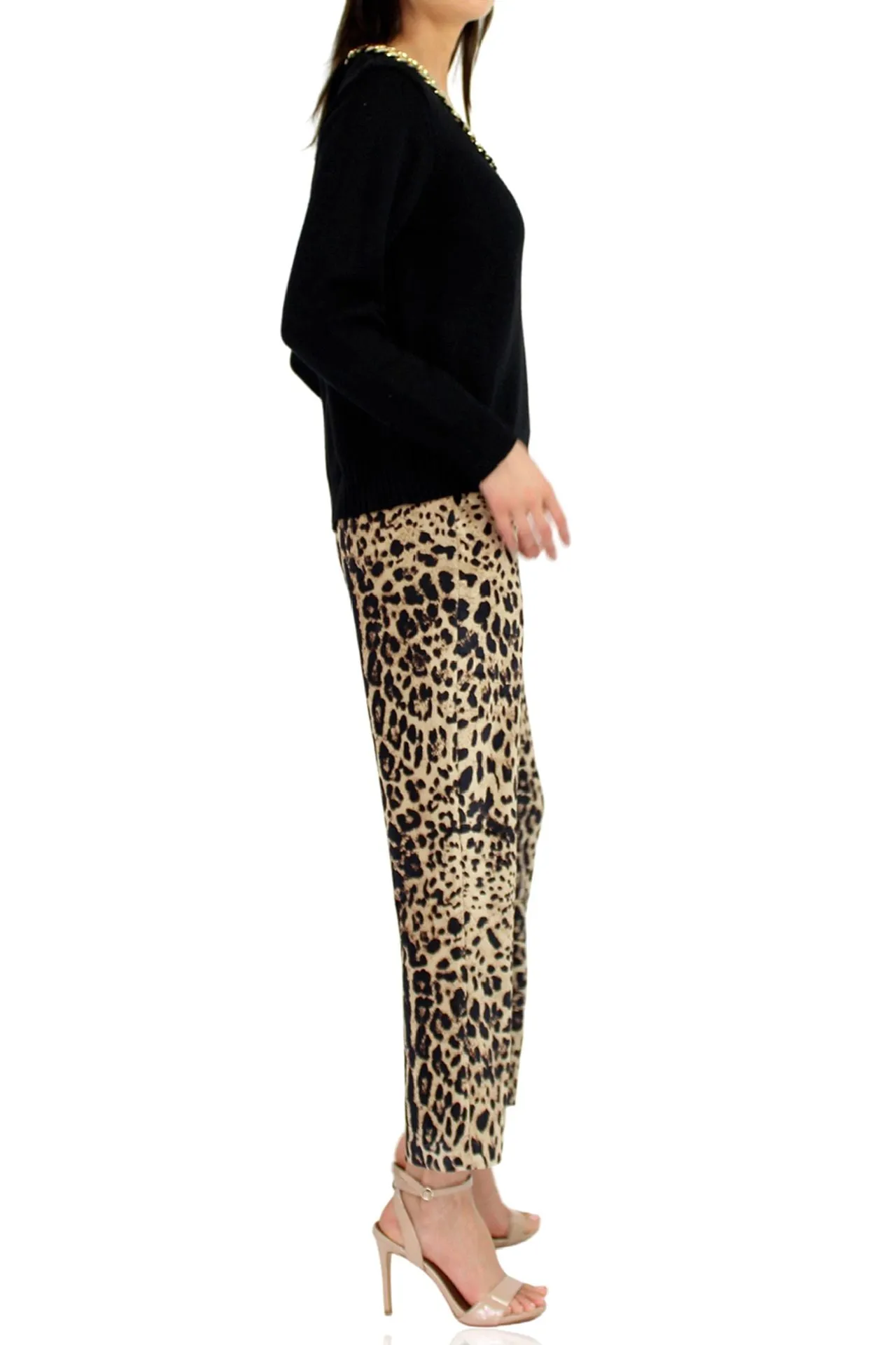 Leopard Print Long Pants