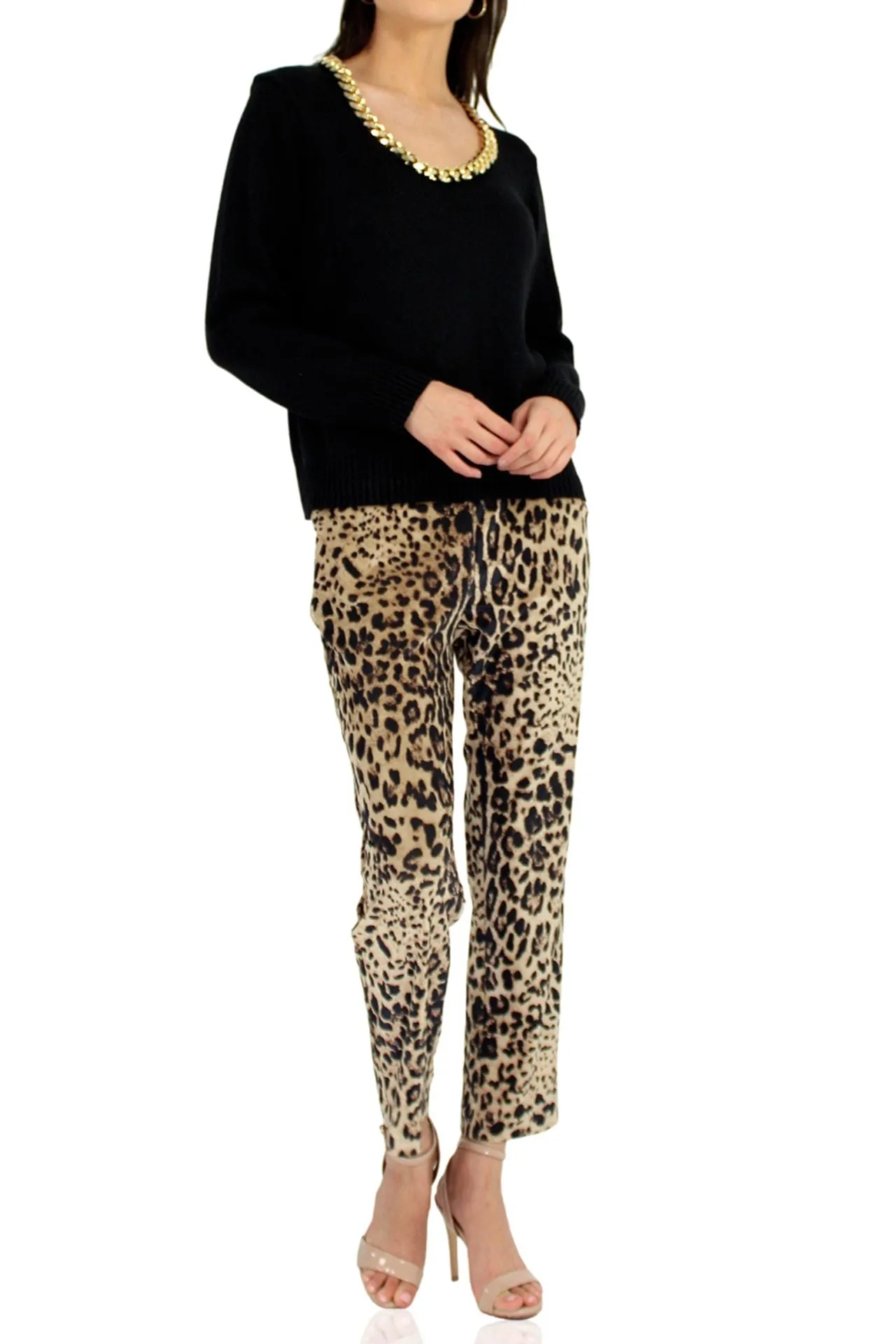 Leopard Print Long Pants