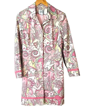 Light Spring Paisley Grosgrain Ribbon Coat