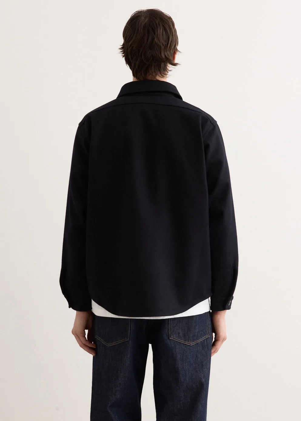 LIKE WEAR Wool Linen Shirt Jacket