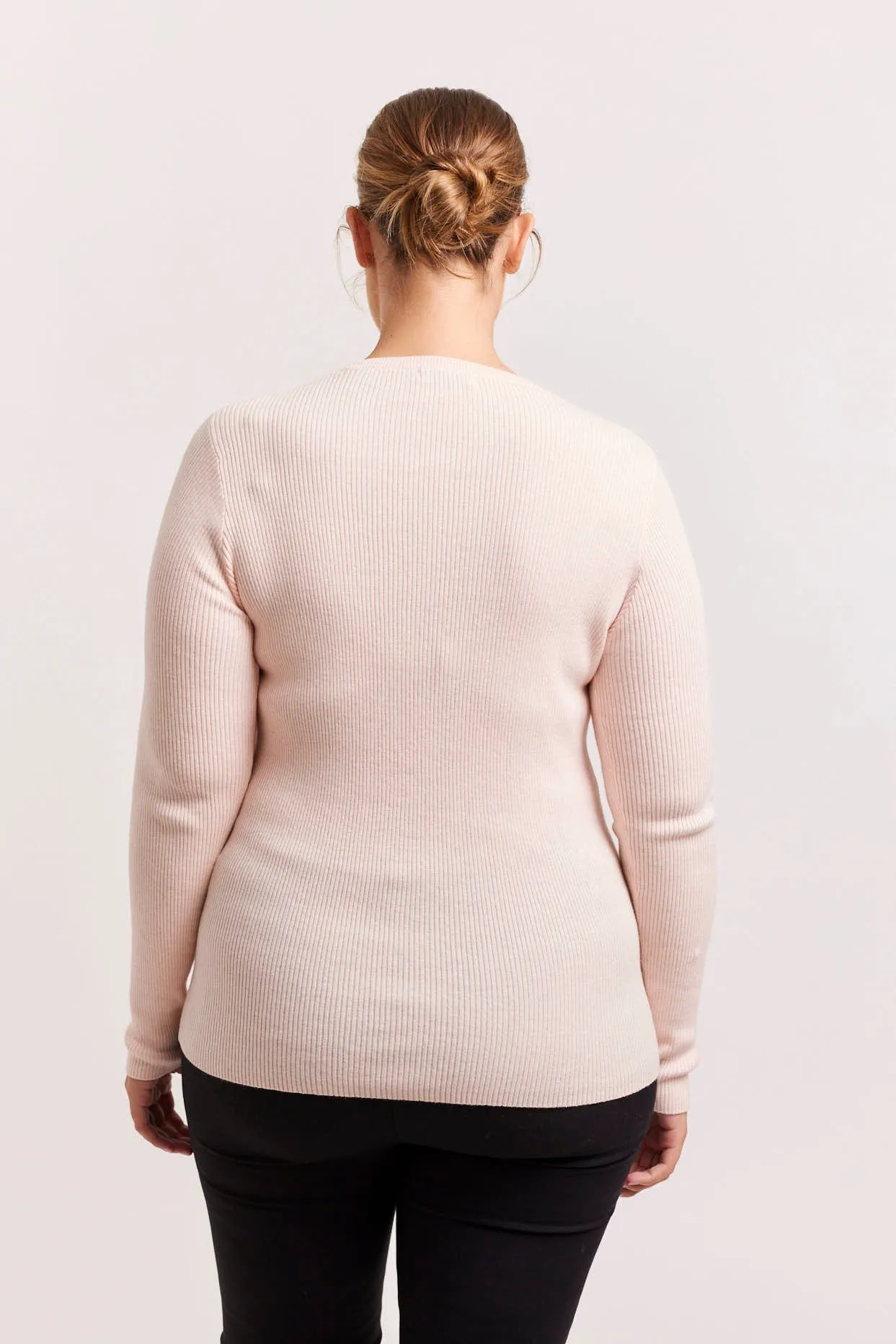 Marley Cotton Cashmere Top in Pink Calico