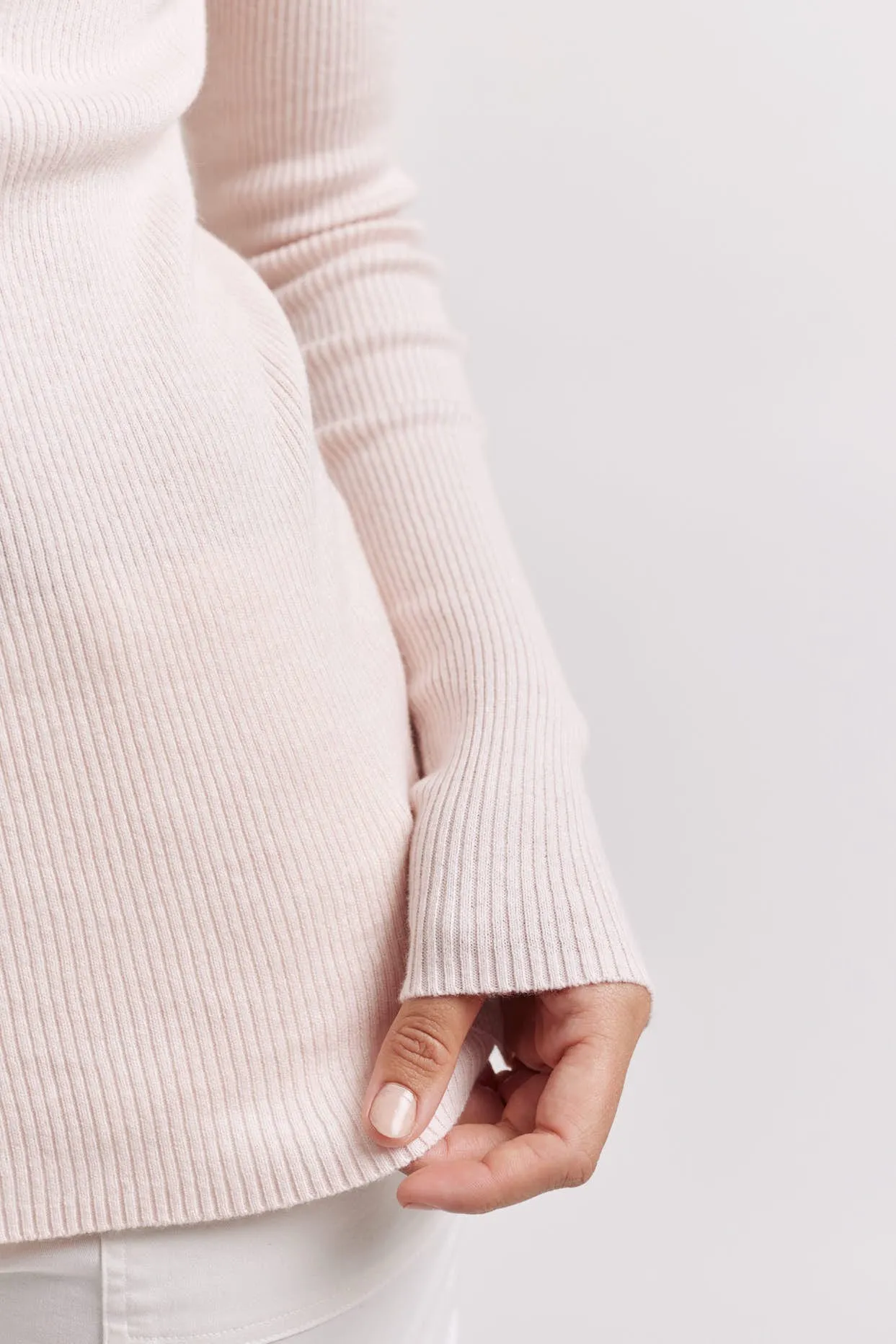 Marley Cotton Cashmere Top in Pink Calico