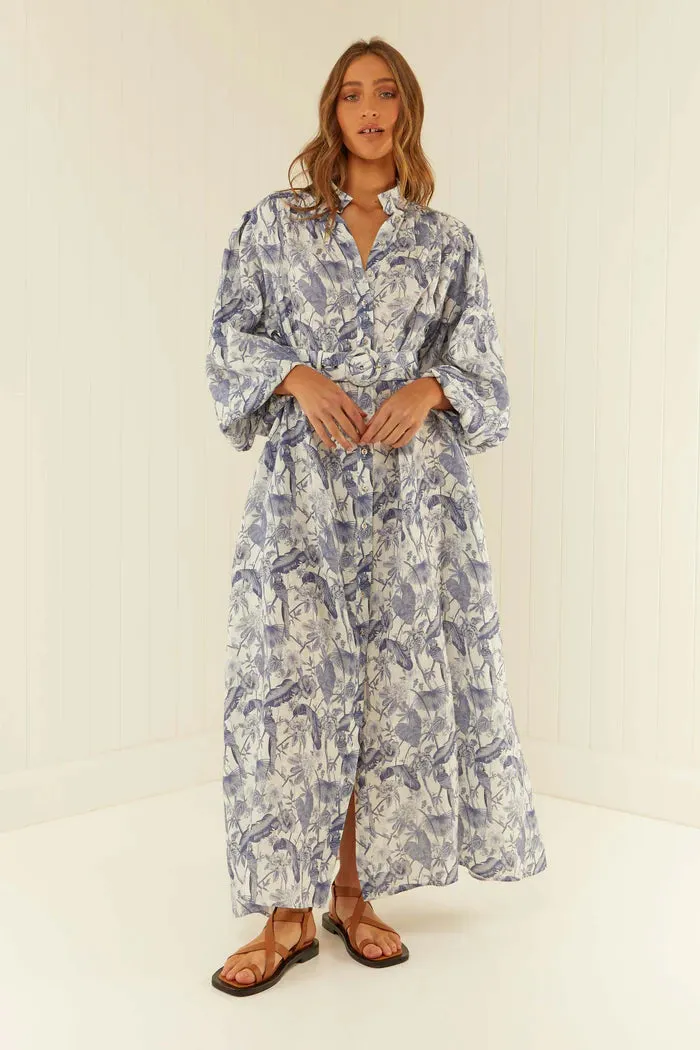 Noddy Dress Jungle Blue