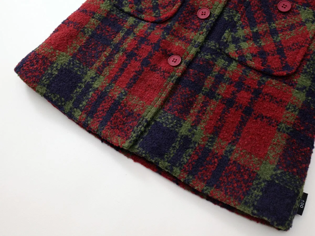 Odelia Retro Plaid Vest Dress Set