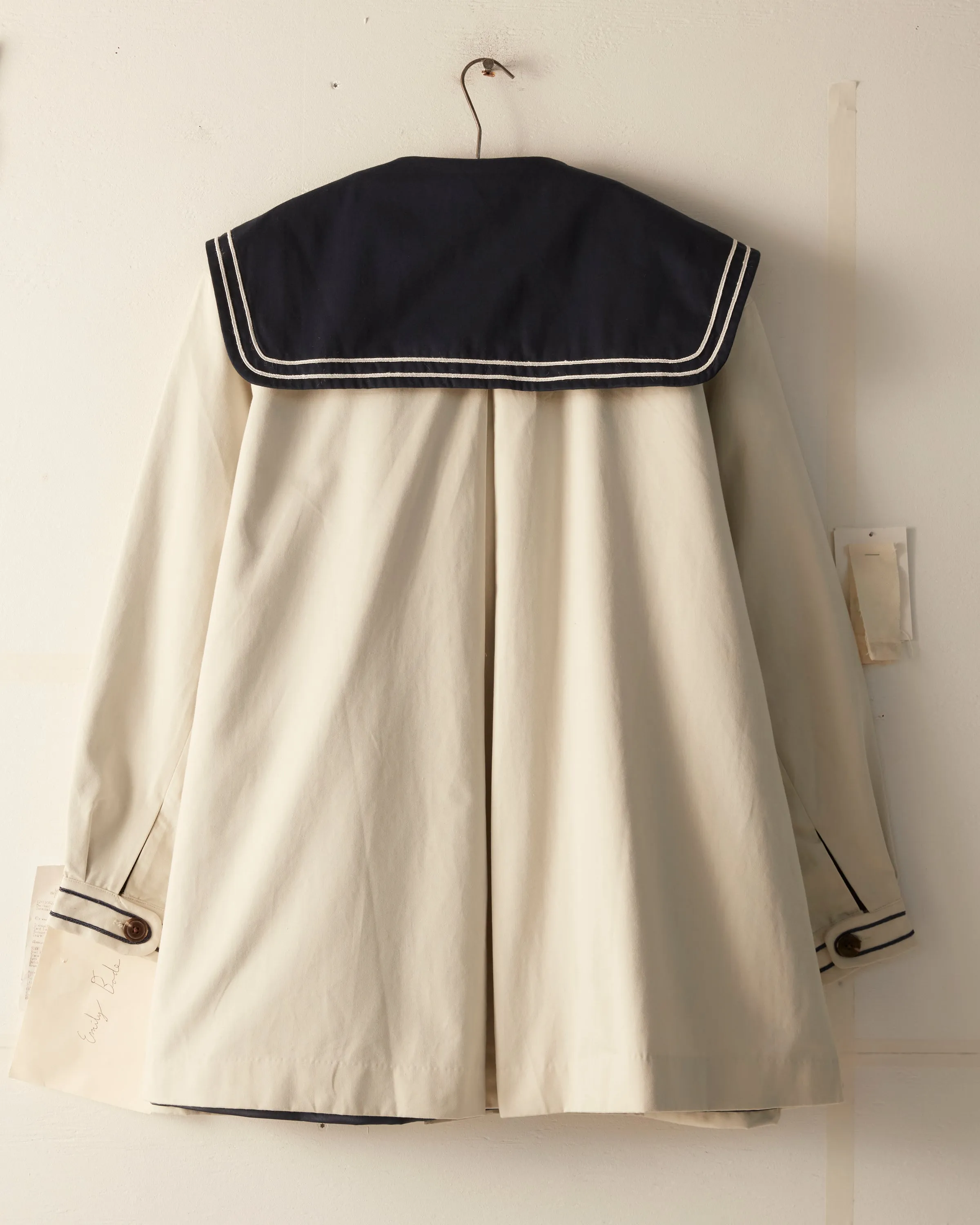 Sailor Coat - Cream Navy