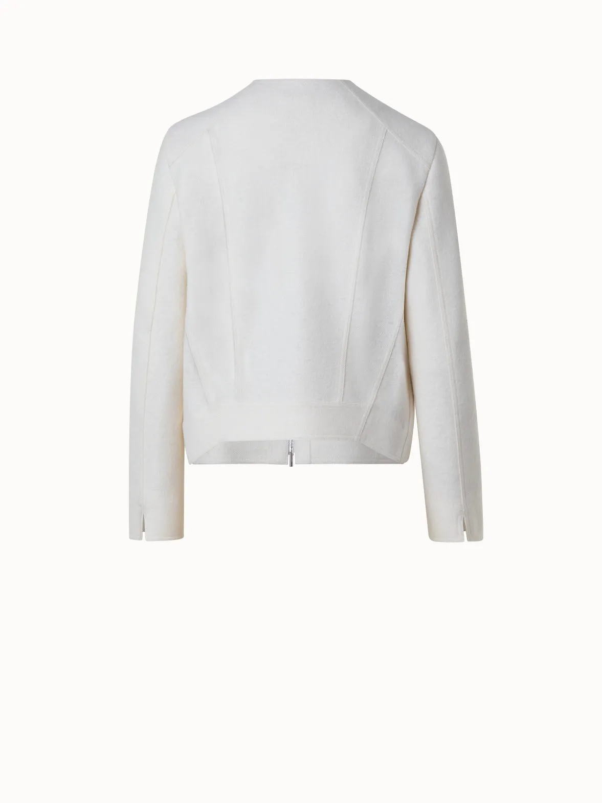 Short Boxy Wool Jacket
