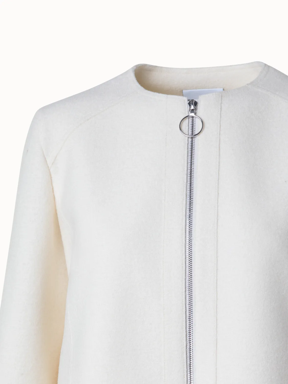 Short Boxy Wool Jacket