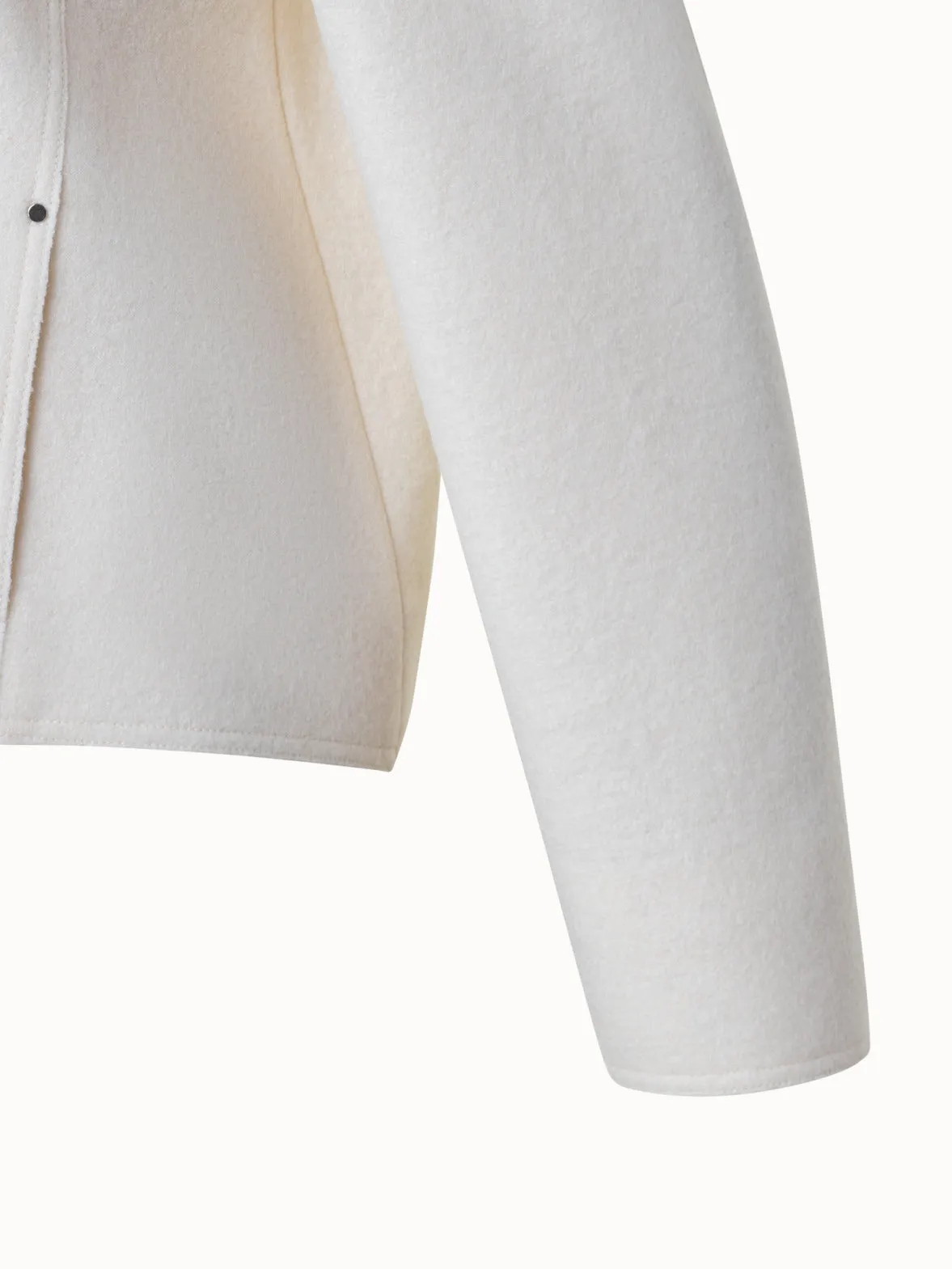 Short Boxy Wool Jacket