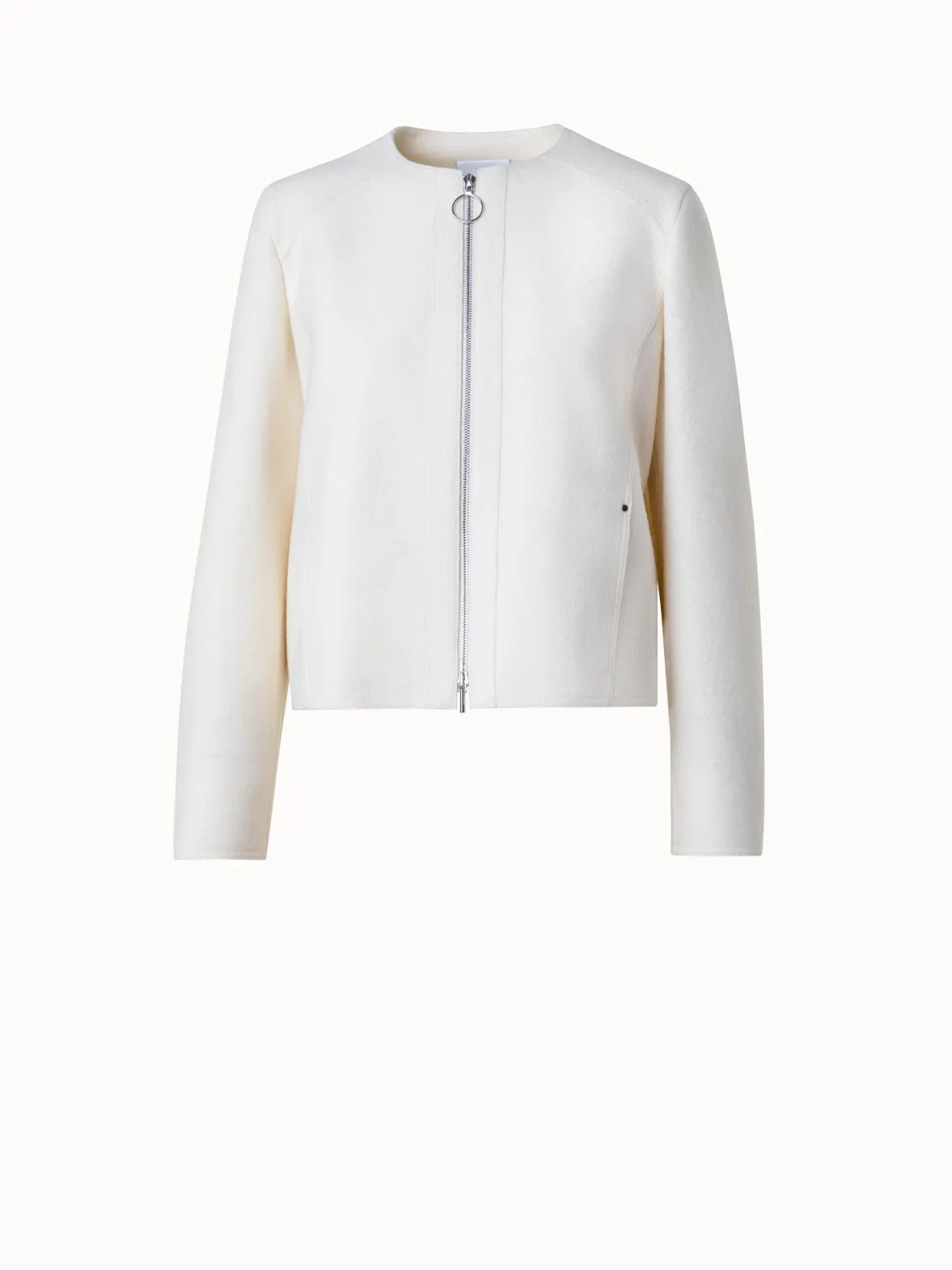 Short Boxy Wool Jacket