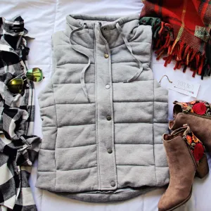 Stadium Cloth Vest in Gray