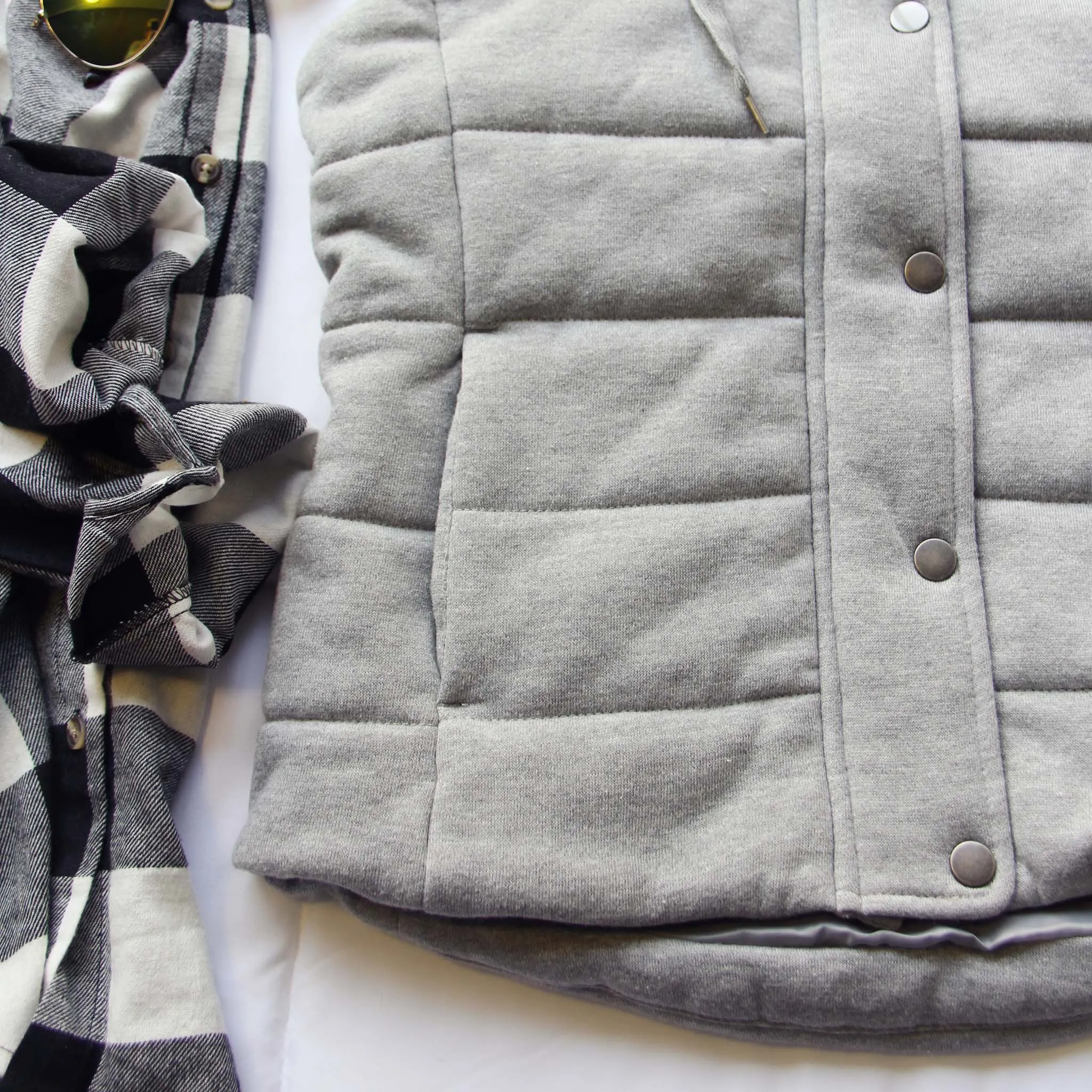 Stadium Cloth Vest in Gray