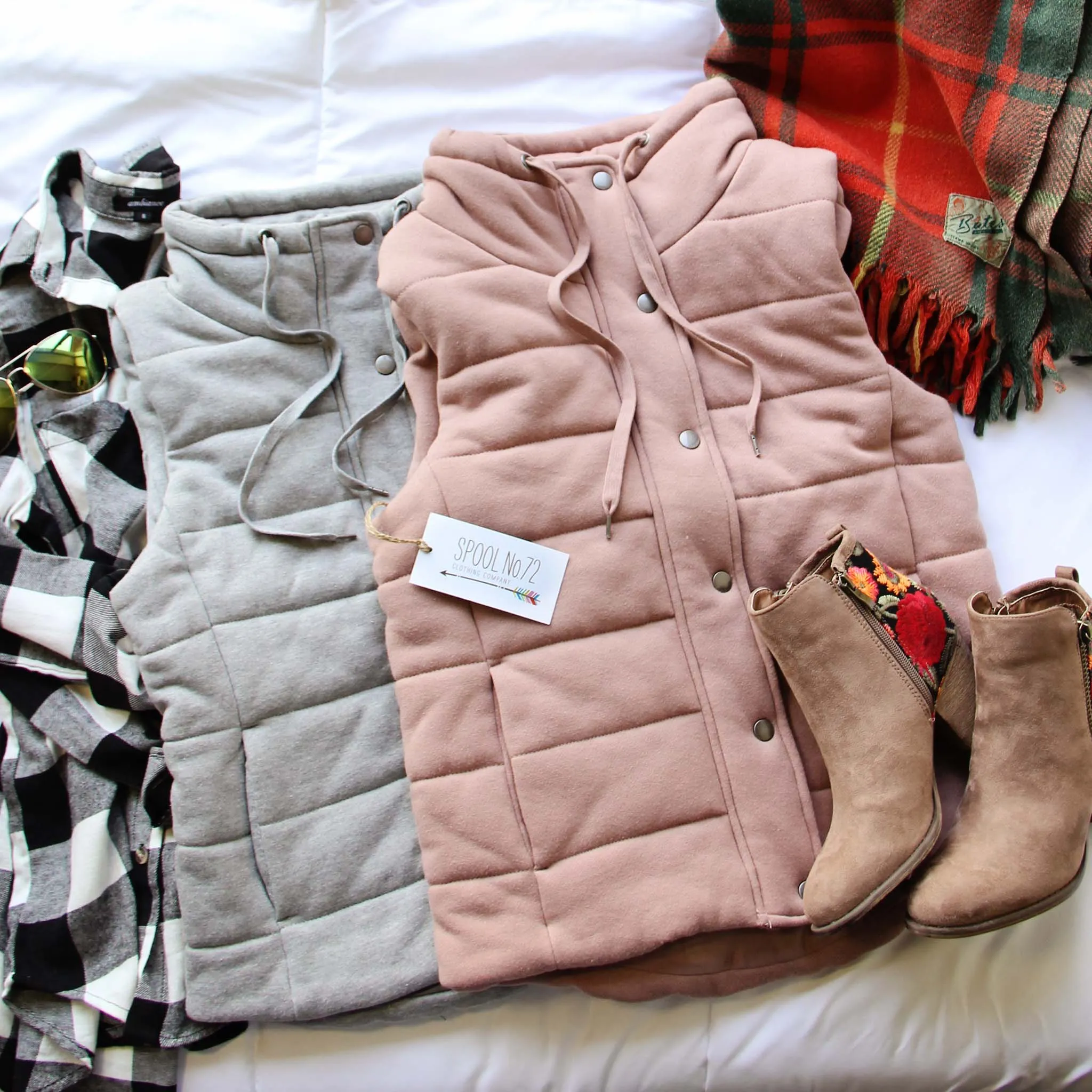 Stadium Cloth Vest in Gray