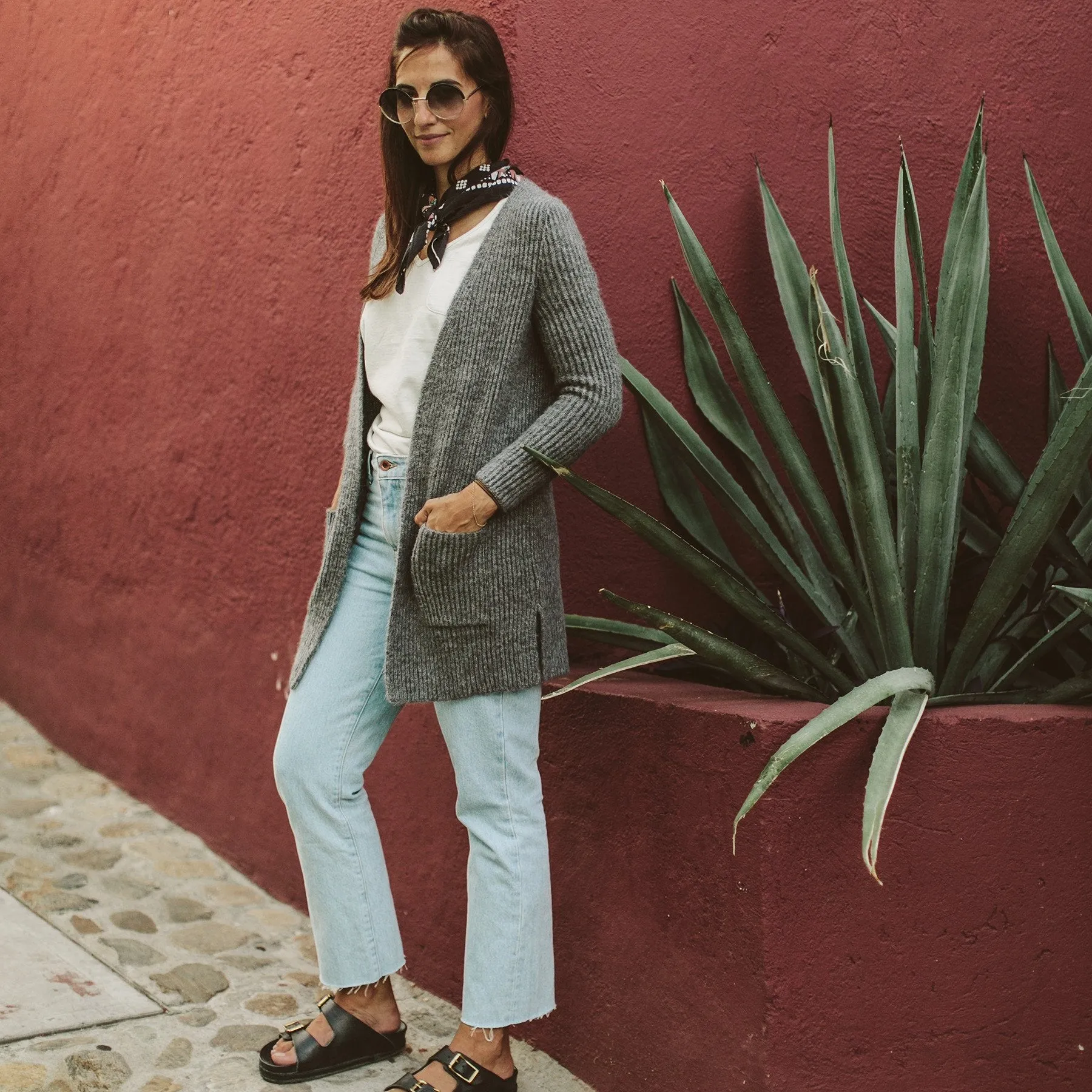 The Frida Cardigan in Charcoal
