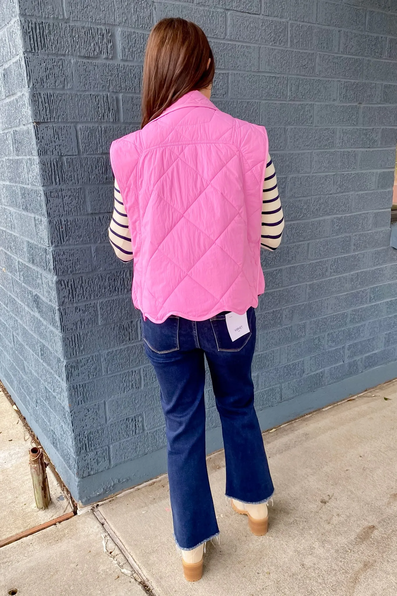 The Perfect Quilted Pink Vest