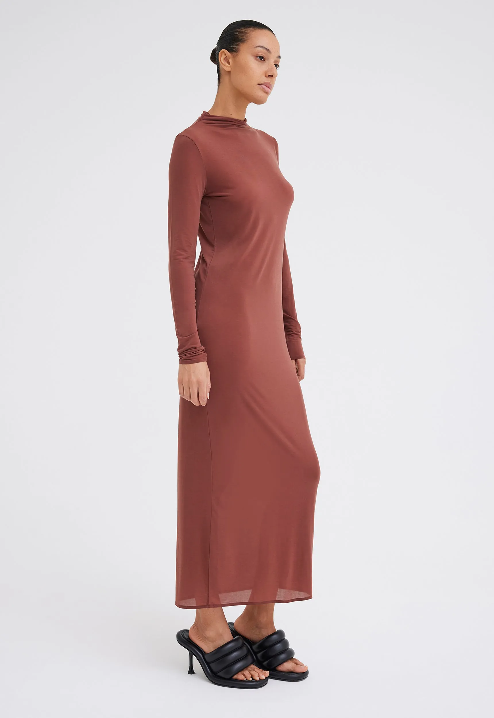 Vox Italian Jersey Dress - Burbank Red