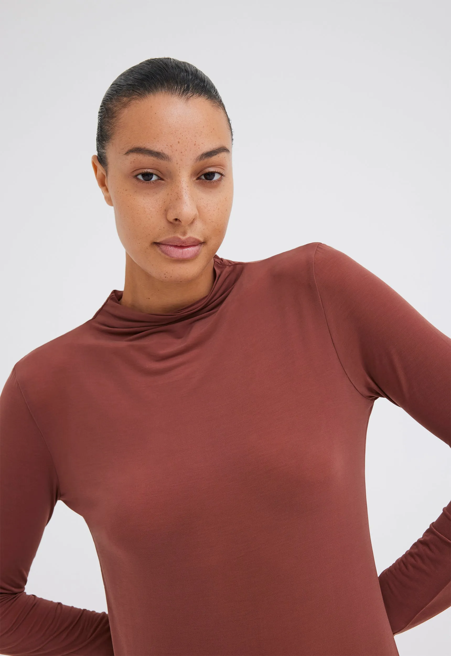 Vox Italian Jersey Dress - Burbank Red