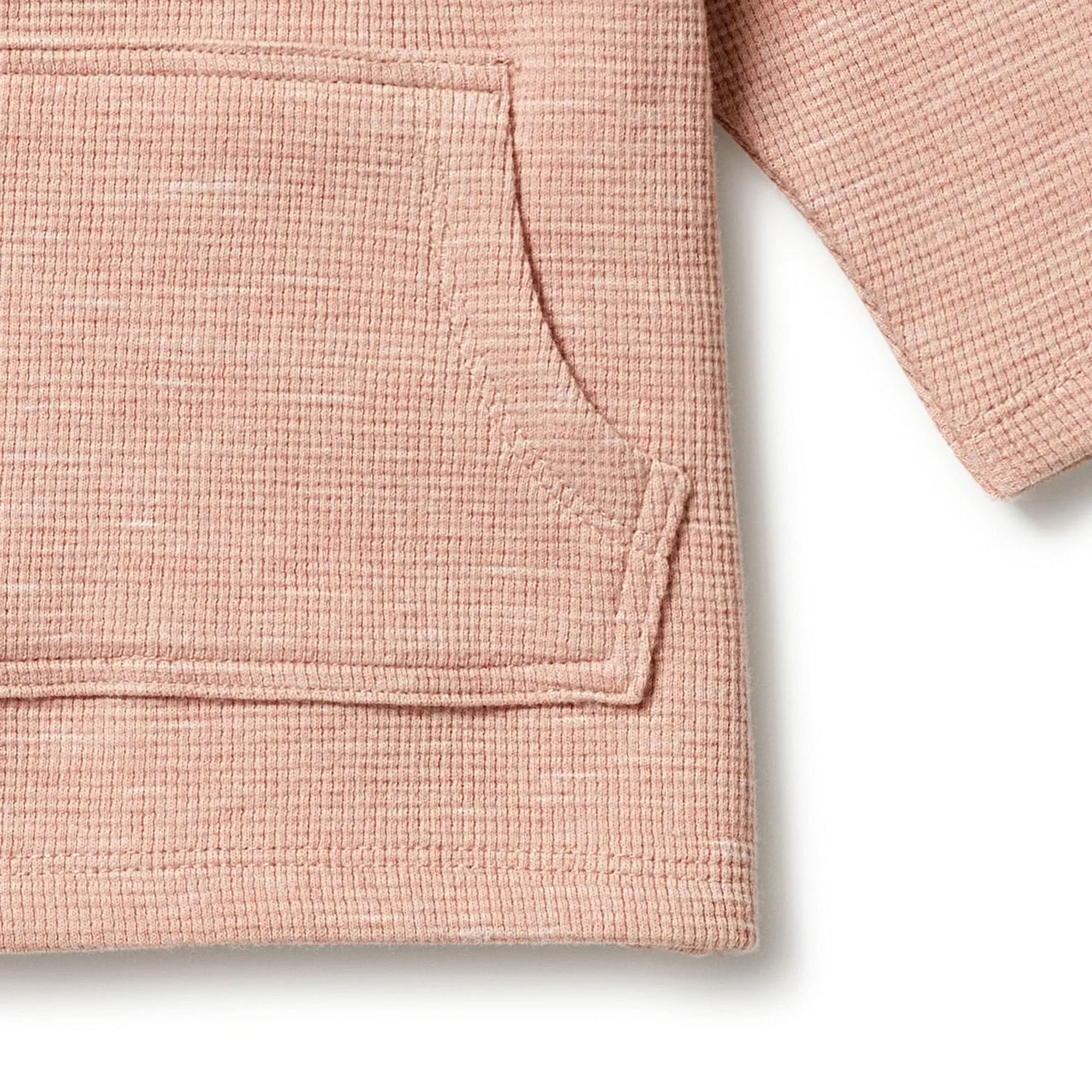 Wilson and Frenchy Organic Waffle Pocket Top - Peach